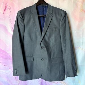 Express 40R Gray Pinstripe Sport Coat Blazer Suit Jacket Business Professional